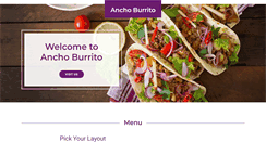 Desktop Screenshot of anchoburrito.com