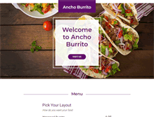 Tablet Screenshot of anchoburrito.com